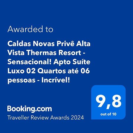 Caldas Novas Prive Alta Vista Thermas Resort - Sensacional! Apto Suite Luxo 02 Quartos Ate 06 Pessoas - Incrivel! 외부 사진